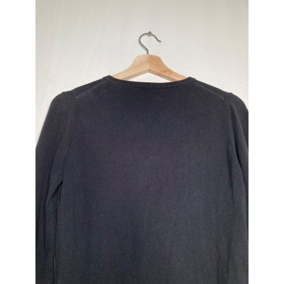 LACOSTE Mens Cotton Knit Jumper Sweater Size Small Black - Picture 3 of 11